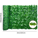 Rouleau de brise - vue feuillage artificiel haie d�coration jardin balcony terrasse uv r�sistant int�rieur ...