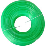 Rouleau de fil d�broussailleuse universel rond diam�tre 2mm longueur 100m vert coupe bordure