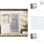 Rouleau de rideau en bande pvc 2 mm x 200 mm 25 m - rideau pvc - rideau transparent - rideau separation ...