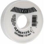 Rouleau teflon ptfe oxygne, vapeur 12mmx30m - paisseur 0, 1mm
