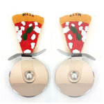 Roulette coupe - pizza tranche de pizza d�cor�e souvenir