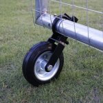 Roulettes pour portail battant 6 pouces ? caoutchouc solide et acier ? charge jusqu'� 500 livres ? pour ...