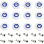 Roulette porte douche 12 pi�ces 27mm roulettes pour porte de douche roulette porte douche roues roulettes ...