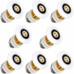 Roulettes de remplacement pour porte de douche - lot de 8 roulettes coulissantes de 25mm - convient aux ...