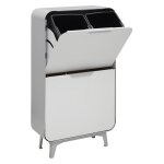 Round meuble poubelle de recyclage en acier de 4 seaux, poubelle de tri sélectif design, 4 x 17 l (68 ... Round meuble poubelle de recyclage en acier de 4 seaux, poubelle de tri sélectif design, 4 x 17 l (68 ...