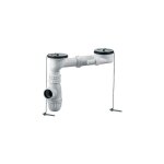 Rousseau - bonde + vidage - avec trop - plein + siphon pour évier 2 bacs percé - Ø 60 mm - certifié nf ... Rousseau - bonde + vidage - avec trop - plein + siphon pour évier 2 bacs percé - Ø 60 mm - certifié nf ...