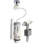 Edouard rousseau - rousseau - ensemble mcanisme de chasse  bouton poussoir double dbit (3l / 6l) et ...