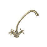 Rousseau robinet mlangeur de cuisine beverly - sans douchette - bronze vieilli