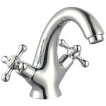 Edouard rousseau ? m�langeur de lavabo beverley fixe ? finition chrom�e ? m�canisme c�ramique 1 / 4 tour ...