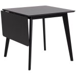 Hellin - table  manger extensible 80 - 120 cm dcor chne noir - selda