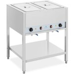 Bain marie - 1265 w - 2 x gn 1 / 1 - avec substructure royal catering