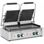 Grill double contact avec plaque lisse et rainure 48 x 23 cm 3600 w