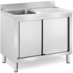 Royal catering - cabinet d'évier - 1 pelvis acier inoxydable - 400 x 400 x 240 mm Royal catering - cabinet d'évier - 1 pelvis acier inoxydable - 400 x 400 x 240 mm