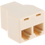 Adaptateur rj11 rs pro 2 ports ( prix pour 1 )