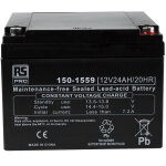 Rs pro - batterie au plomb �tanche 12v 24ah cyclique ( prix pour 1 )