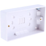 Botier 2 postes rs pro en ure formaldhyde, bs, montage en saillie, 147 x 86. 6 x 28mm, ip20 ( prix ...