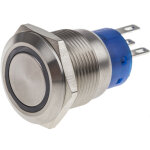 Rs pro - bouton - poussoir, verrouillable lumineux, led rouge, unipolaire  deux directions (1rt), 5 ...
