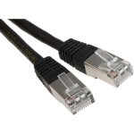 Rs pro - c�ble cat 6 avec connecteur / , s / ftp, gaine pvc noir, 3m ( prix pour 1 )