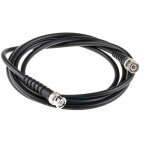 C�ble coaxial rg59 rs pro avec connecteur bnc m�le noir, 2m ( prix pour 1 )