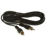 Rs pro - c�ble rca rca m�le rca m�le, 3m noir ( prix pour 1 )
