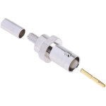 Connecteur coaxial rs pro femelle droit, raccordement a sertir 50o montage sur c�ble ( prix pour 1 )