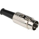 Rs pro - connecteur din 3 contacts, m�le, montage sur c�ble ( prix pour 1 )