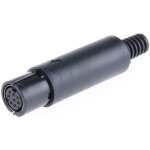 Connecteur din rs pro, 8 contacts, femelle, montage sur c�ble miniature