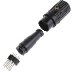 Rs pro - connecteur din 8 contacts, mle, montage sur cble, a souder ( prix pour 1 )