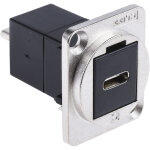 Connecteur usb c femelle vers mle rs pro ports, montage panneau, droit ( prix pour 1 )