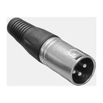 Connecteur xlr m�le droit 3 voies montage sur c�ble ( prix pour 1 ) - rs pro