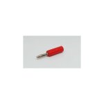 Fiche banane 4 mm rs pro rouge m�le 10a 50v ( prix pour 1 )