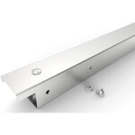 Rs pro - goulotte de 50 mm x 50mm x 3m, ferm, en acier inoxydable 304 gris ( prix pour 1 )