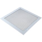 Rs pro ? grille a�ration vmc 300 x 300mm ? aluminium argent ? volets eggcrate ? largeur de bride 20mm ...
