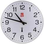 Rs pro - horloge analogique murale radio - pilote  420mm, incassable ( prix pour 1 )