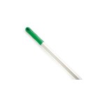 Manche  balais  franges en aluminium vert 1. 4m ( prix pour 1 )