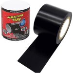 Ruban �tanche noir, 2pcs tape waterproof, ruban en silicone auto fusionnant, ruban isolant et bande d'�tanch�i ...