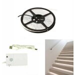 Ruban led avec d�tecteur de mouvement infrarouge usb 2m batterie blanc te - b0455