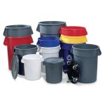 Fg263100gray accessoire de poubelle couvercle gris - rubbermaid