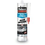 Mastic bain & cuisine couleur noir intense, joint silicone multi - matriaux renforc en antifongiques, ...