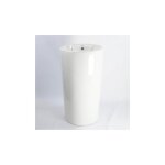 Rue du bain - lavabo totem cylindre - cramique blanc - 46x82 cm - sigma