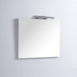 Rue du bain - miroir de salle de bain carr� - 80x80 cm - lampe led - classic 80