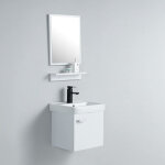 Rue du bain - petit meuble de salle de bain - mdf - blanc - 44x36 cm - daily