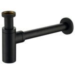 Rue du bain - siphon lavabo design totem tubulaire laiton finition noir