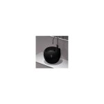 Rue du bain - vasque haute totem � poser et / ou � suspendre c�ramique noire 50cm - ove