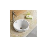 Rue du bain - vasque semi encastrable ronde - céramique - 45 cm - rani Rue du bain - vasque semi encastrable ronde - céramique - 45 cm - rani