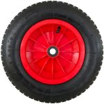 Brouette serre pneumatique jante plastique, � 370 mm. arbre � 20 mm.