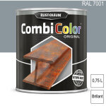 Rust - oleum - peinture fer combicolor original ral 7001 gris argent brillant 750ml