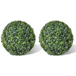 Rwoythk ? boules de buis artificielles 35 cm ? lot de 2 ? r�sistantes aux intemp�ries et uv ? pour d�coration ...