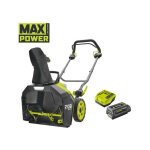 Ryobi d�neigeuse 36v max power brushless - 25 cm - 1 batterie 4, 0ah - chargeur rapide - ry36stx45a - ...
