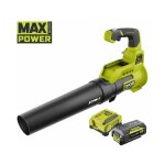Souffleur 36v max power - 1 batterie lithiumplus 36v 4. 0ah - 1 chargeur rapide 6. 0ah - ry36bla - 140 ...